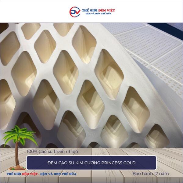 Đệm cao su Kim Cương Princess Gold 2